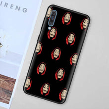 Load image into Gallery viewer, La Casa de papel Black Soft Case for Samsung Galaxy A50 A70 A40 A10 A20 A30 A60 A9 A8 A6 A7 Silicone TPU Phone Case Cover Shell