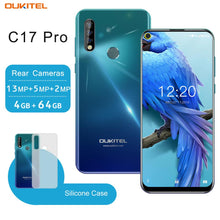 Load image into Gallery viewer, OUKITEL C17 Pro 4G RAM 64G ROM Smartphone 6.35'' Cellphone Octa Core Triple Camera Face ID Fingerprint Android 9.0 Mobile Phone