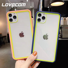 Load image into Gallery viewer, LOVECOM Cute Candy Color Phone Case For iPhone 11 Pro Max XR XS Max 7 8 Plus X Soft Acrylic Back Cover For iPhone 11 Coque Gift