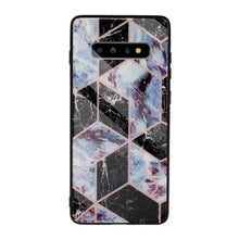Load image into Gallery viewer, LOVECOM Tempered Glass Phone Case For Samsung Galaxy Note 10 Pro A50 S10 S8 S9 Plus S10e Note 8 9 Geometric Marble Back Cover