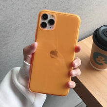 Load image into Gallery viewer, LOVECOM Cute Fluorescent Solid Color Phone Case For iPhone 11 Pro Max XR XS Max 7 8 Plus X Soft TPU Clear Back Cover Coque Gifts