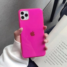 Load image into Gallery viewer, LOVECOM Cute Fluorescent Solid Color Phone Case For iPhone 11 Pro Max XR XS Max 7 8 Plus X Soft TPU Clear Back Cover Coque Gifts