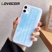 Load image into Gallery viewer, LOVECOM Medical Mask Phone Case For iPhone 11 Pro Max XR XS Max 7 8 Plus X Soft TPU Care About Health Phone Back Cover Coque