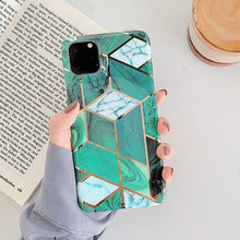 Load image into Gallery viewer, LOVECOM Phone Case For Samsung Galaxy Note 10 A50 A70 S20 S10e S10 S9 S8 Plus Electroplated Geometric Marble Soft IMD Back Cover