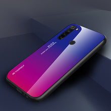 Load image into Gallery viewer, For Xiaomi Redmi Note 8 T Case Tempered Glass Cover Shockproof Phone Case For Redmi Note 8 Pro 8 8T Cover Gradient Bumper Shell