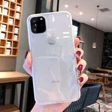 Load image into Gallery viewer, Lovebay Transparent Shockproof Frame Phone Case For iPhone 7 8 6 6s Plus 11 Pro X XR XS Max Soft TPU Silicone Solid Back Cover