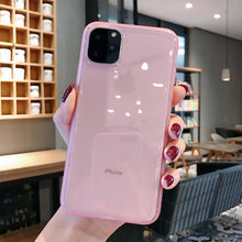Load image into Gallery viewer, Lovebay Transparent Shockproof Frame Phone Case For iPhone 7 8 6 6s Plus 11 Pro X XR XS Max Soft TPU Silicone Solid Back Cover