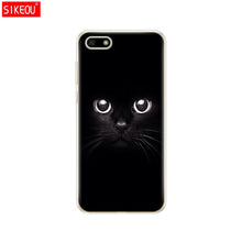 Load image into Gallery viewer, Silicone case For Huawei Honor 7A Case 5.45" inch Soft Tpu Phone Huawei Honor 7A 7 A DUA L22 Russian version Back Cover bag Cat