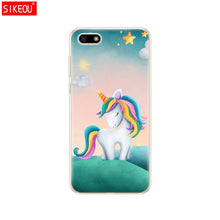 Load image into Gallery viewer, Silicone case For Huawei Honor 7A Case 5.45" inch Soft Tpu Phone Huawei Honor 7A 7 A DUA L22 Russian version Back Cover bag Cat