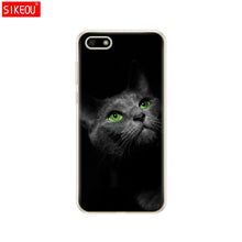 Load image into Gallery viewer, Silicone case For Huawei Honor 7A Case 5.45" inch Soft Tpu Phone Huawei Honor 7A 7 A DUA L22 Russian version Back Cover bag Cat