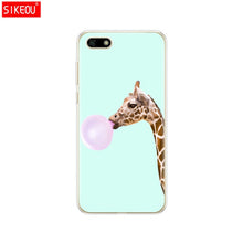 Load image into Gallery viewer, Silicone case For Huawei Honor 7A Case 5.45" inch Soft Tpu Phone Huawei Honor 7A 7 A DUA L22 Russian version Back Cover bag Cat