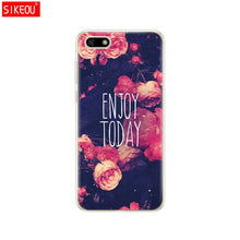 Load image into Gallery viewer, Silicone case For Huawei Honor 7A Case 5.45" inch Soft Tpu Phone Huawei Honor 7A 7 A DUA L22 Russian version Back Cover bag Cat