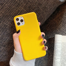 Load image into Gallery viewer, Lovebay Fluorescent Color Phone Case For iPhone 11 Pro Max 6 6s 7 8 Plus X XR XS Max Soft TPU Plain Pure Solid Color Back Cover