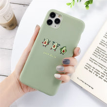 Load image into Gallery viewer, Lovebay Silicone Phone Cases For iPhone 7 XR 11 Pro Avocado Waves Cactus For iPhone 5SE 6 6s 8 Plus X XS Max Soft TPU Back Cover