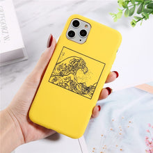 Load image into Gallery viewer, Lovebay Silicone Phone Cases For iPhone 7 XR 11 Pro Avocado Waves Cactus For iPhone 5SE 6 6s 8 Plus X XS Max Soft TPU Back Cover