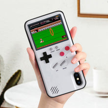 Load image into Gallery viewer, Gameboy Soft Phone Case Cover For iPhone X XR XS Max For iPhone 6 7 8 Plus Color Display 36 Classic Game Console Silicone Cover