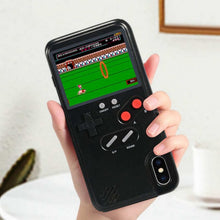Load image into Gallery viewer, Gameboy Soft Phone Case Cover For iPhone X XR XS Max For iPhone 6 7 8 Plus Color Display 36 Classic Game Console Silicone Cover
