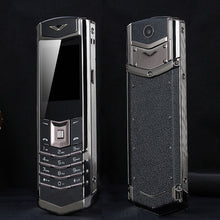 Load image into Gallery viewer, Unlock MAFAM M6i Bar Luxury Bluetooth Dial Metal Body Leather Senior Mobile Phone Single Sim Super Signal 3800mah P429
