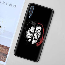 Load image into Gallery viewer, La Casa de papel Black Soft Case for Samsung Galaxy A50 A70 A40 A10 A20 A30 A60 A9 A8 A6 A7 Silicone TPU Phone Case Cover Shell
