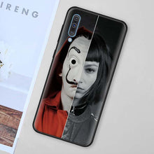 Load image into Gallery viewer, La Casa de papel Black Soft Case for Samsung Galaxy A50 A70 A40 A10 A20 A30 A60 A9 A8 A6 A7 Silicone TPU Phone Case Cover Shell
