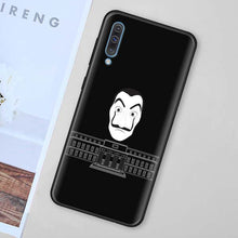 Load image into Gallery viewer, La Casa de papel Black Soft Case for Samsung Galaxy A50 A70 A40 A10 A20 A30 A60 A9 A8 A6 A7 Silicone TPU Phone Case Cover Shell
