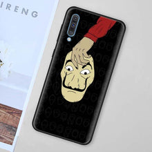 Load image into Gallery viewer, La Casa de papel Black Soft Case for Samsung Galaxy A50 A70 A40 A10 A20 A30 A60 A9 A8 A6 A7 Silicone TPU Phone Case Cover Shell
