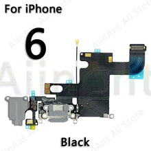 Load image into Gallery viewer, USB Charging Port Charger Dock Connector Charging Flex Cable For iPhone 5S 5 5C SE 6 6s Plus Phone Mic Flex Repair Parts

