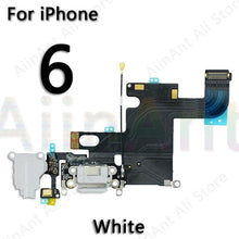 Load image into Gallery viewer, USB Charging Port Charger Dock Connector Charging Flex Cable For iPhone 5S 5 5C SE 6 6s Plus Phone Mic Flex Repair Parts
