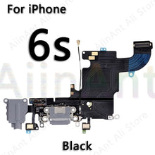 Load image into Gallery viewer, USB Charging Port Charger Dock Connector Charging Flex Cable For iPhone 5S 5 5C SE 6 6s Plus Phone Mic Flex Repair Parts
