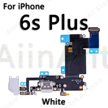 Load image into Gallery viewer, USB Charging Port Charger Dock Connector Charging Flex Cable For iPhone 5S 5 5C SE 6 6s Plus Phone Mic Flex Repair Parts

