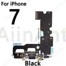 Load image into Gallery viewer, USB Charging Port Charger Dock Connector Charging Flex Cable For iPhone 5S 5 5C SE 6 6s Plus Phone Mic Flex Repair Parts
