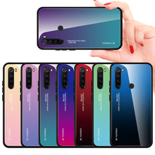 Load image into Gallery viewer, For Xiaomi Redmi Note 8 T Case Tempered Glass Cover Shockproof Phone Case For Redmi Note 8 Pro 8 8T Cover Gradient Bumper Shell
