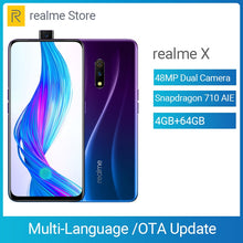 Load image into Gallery viewer, realme X Moblie Phone Snapdragon 710 AIE Octa Core 6.53" Full Screen 48MP Dual Camera Cellphone 20W VOOC Fast Charger Smartphone
