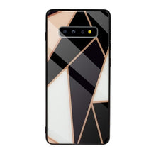 Load image into Gallery viewer, LOVECOM Tempered Glass Phone Case For Samsung Galaxy Note 10 Pro A50 S10 S8 S9 Plus S10e Note 8 9 Geometric Marble Back Cover
