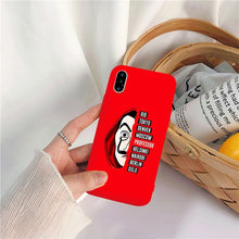 Load image into Gallery viewer, Spain TV La Casa de papel phone case for iPhone 7 8 6S Plus X 11 TV Series Money Heist House Of Paper Phone Cover for XS MAX XR
