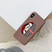 Load image into Gallery viewer, Spain TV La Casa de papel phone case for iPhone 7 8 6S Plus X 11 TV Series Money Heist House Of Paper Phone Cover for XS MAX XR
