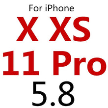 Load image into Gallery viewer, Full Cover Tempered Glass For iPhone XS Max XR X Explosion-Proof Screen Protector Film For iPhone 6 6s 7 8 Plus 5 5S 5C SE Glass
