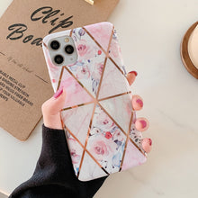 Load image into Gallery viewer, LOVECOM Phone Case For Samsung Galaxy Note 10 A50 A70 S20 S10e S10 S9 S8 Plus Electroplated Geometric Marble Soft IMD Back Cover

