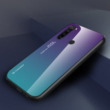 Load image into Gallery viewer, For Xiaomi Redmi Note 8 T Case Tempered Glass Cover Shockproof Phone Case For Redmi Note 8 Pro 8 8T Cover Gradient Bumper Shell
