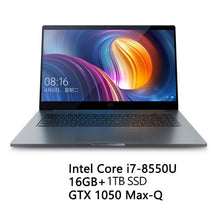 Load image into Gallery viewer, Xiaomi Mi Laptop Air Pro 15.6 Inch GTX 1050 Max-Q Notebook Intel Core i7 8550U CPU NVIDIA 16GB 256GB Fingerprint Windows 10
