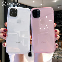 Load image into Gallery viewer, Lovebay Transparent Shockproof Frame Phone Case For iPhone 7 8 6 6s Plus 11 Pro X XR XS Max Soft TPU Silicone Solid Back Cover
