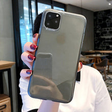 Load image into Gallery viewer, Lovebay Transparent Shockproof Frame Phone Case For iPhone 7 8 6 6s Plus 11 Pro X XR XS Max Soft TPU Silicone Solid Back Cover
