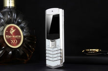 Load image into Gallery viewer, Unlock MAFAM M6i Bar Luxury Bluetooth Dial Metal Body Leather Senior Mobile Phone Single Sim Super Signal 3800mah P429
