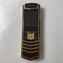 Load image into Gallery viewer, Unlock MAFAM M6i Bar Luxury Bluetooth Dial Metal Body Leather Senior Mobile Phone Single Sim Super Signal 3800mah P429
