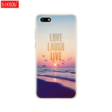 Load image into Gallery viewer, Silicone case For Huawei Honor 7A Case 5.45" inch Soft Tpu Phone Huawei Honor 7A 7 A DUA L22 Russian version Back Cover bag Cat
