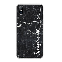 Load image into Gallery viewer, Lovebay DIY Name Custom Phone Case For iPhone 11 Pro 6 6s 7 8 Plus X XR XS Max 5 5s SE Fashion Customized Marble Soft TPU Cover
