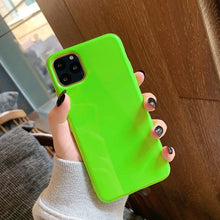 Load image into Gallery viewer, Lovebay Fluorescent Color Phone Case For iPhone 11 Pro Max 6 6s 7 8 Plus X XR XS Max Soft TPU Plain Pure Solid Color Back Cover
