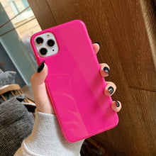Load image into Gallery viewer, Lovebay Fluorescent Color Phone Case For iPhone 11 Pro Max 6 6s 7 8 Plus X XR XS Max Soft TPU Plain Pure Solid Color Back Cover
