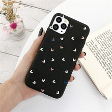 Load image into Gallery viewer, Lovebay Candy Love Heart Phone Case For iPhone 11 Pro X XS XR Max 7 8 6 6s Plus Soft TPU Silicone Solid Color Back Cover Fundas
