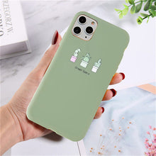 Load image into Gallery viewer, Lovebay Silicone Phone Cases For iPhone 7 XR 11 Pro Avocado Waves Cactus For iPhone 5SE 6 6s 8 Plus X XS Max Soft TPU Back Cover
